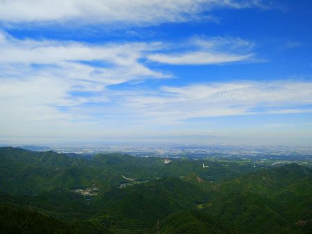 大阪南部の景色も撮影。左側には関空も見える