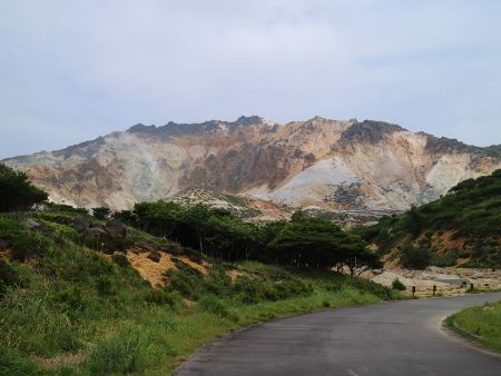 最後に名残惜しくも恵山の山容を見ておいた。ありがとう恵山！またいつか来るよ！！