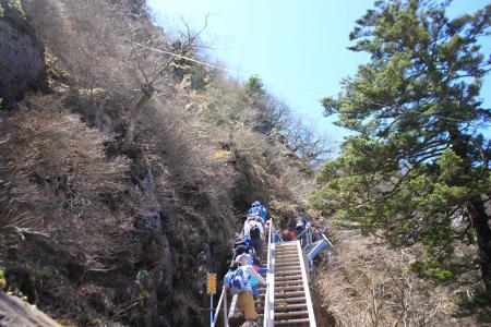 弥山への最後の登り