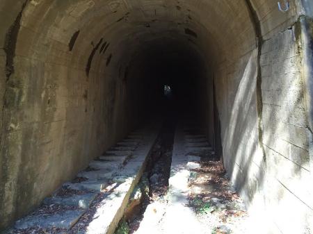 トンネル内はこんな感じだが、短いのでヘッドライトはいらない