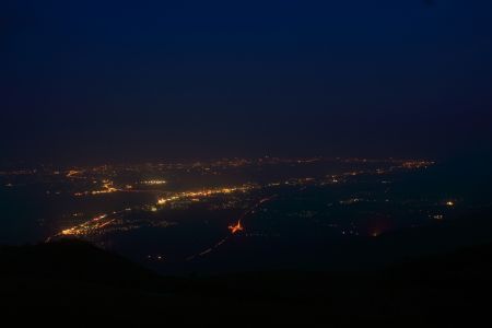蓬莱山からの琵琶湖夜景