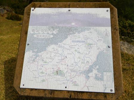京丹後の地図の案内板があったけどかなり古くて見にくかった