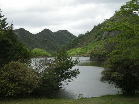 大柳ダム湖を見てみたけど、湖というより池ぽい感じがした