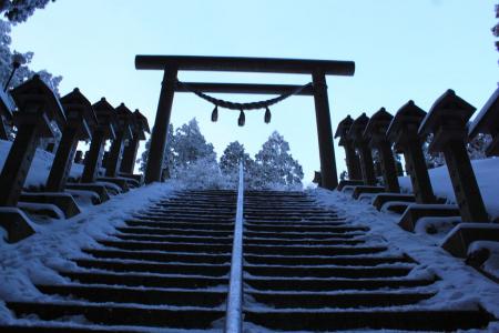 葛木神社手前の階段