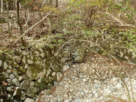 廃村付近なのか人工的な石垣がところどころにあった
