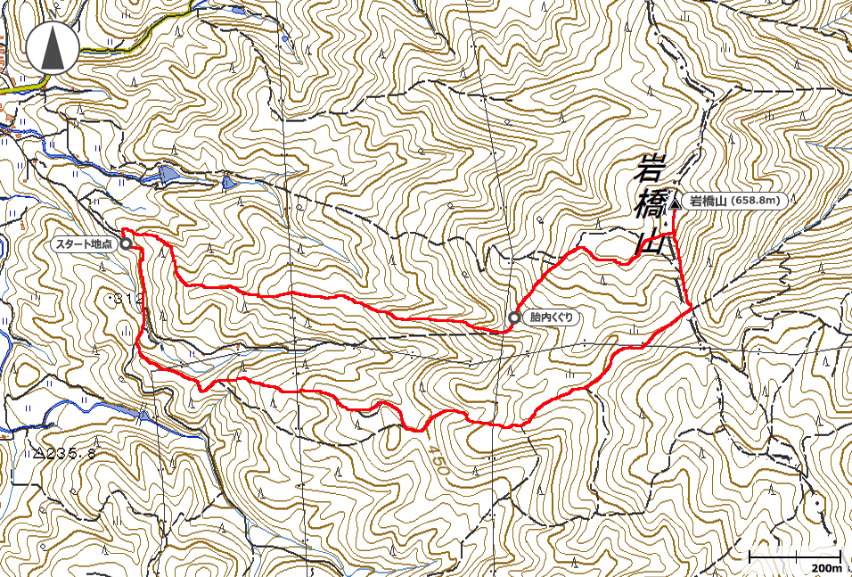 岩橋山地図