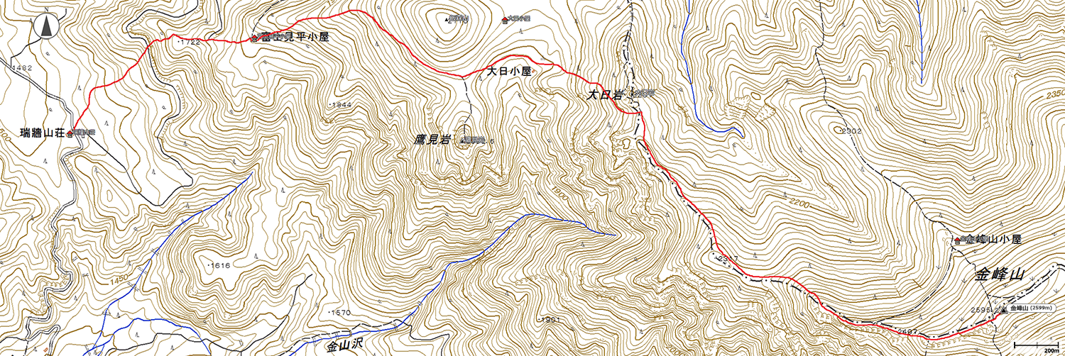 金峰山地図