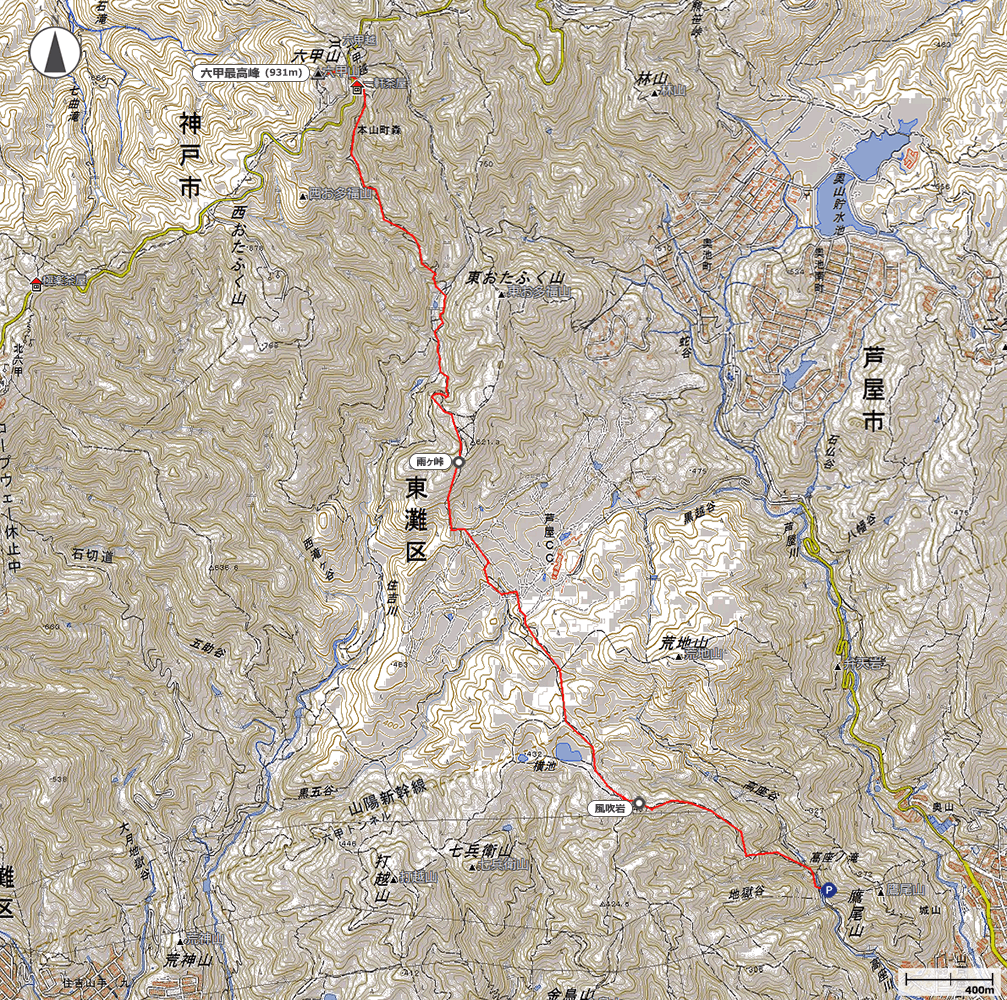 六甲山地図