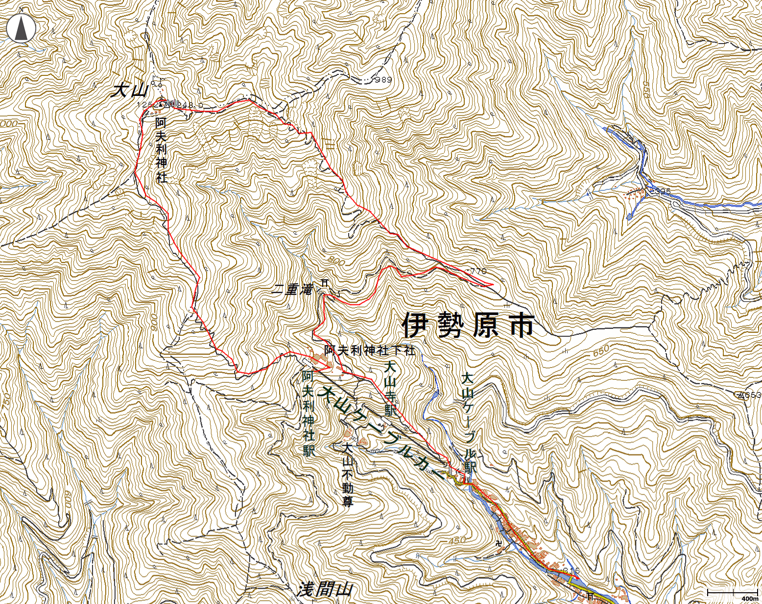 丹沢・大山地図