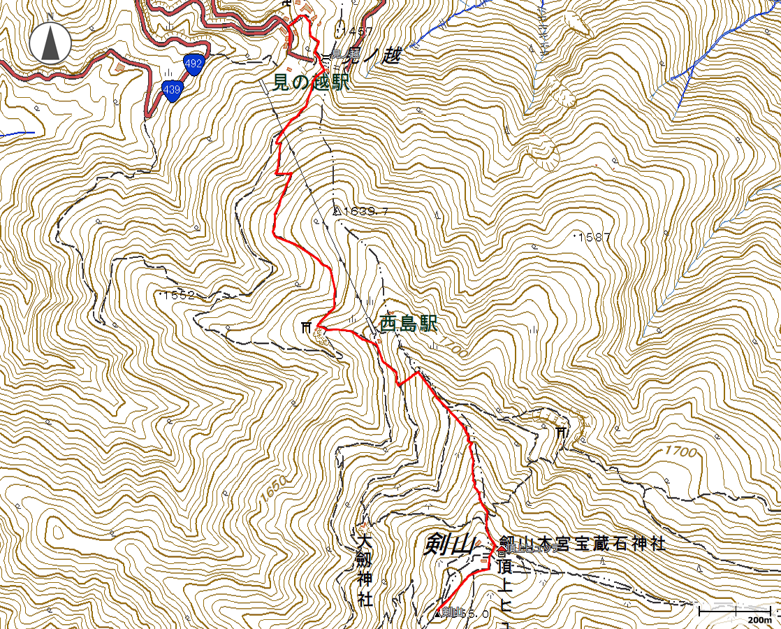 剣山地図