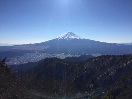 快晴と富士山