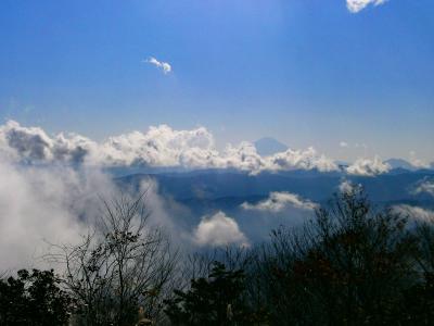 雲の隙間から富士山はちゃんと見ることができた。これちょっとズーム気味で撮影している