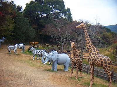 和歌山市森林公園。恐竜や動物がたくさん