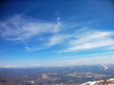 御嶽山と乗鞍岳をズーム撮影