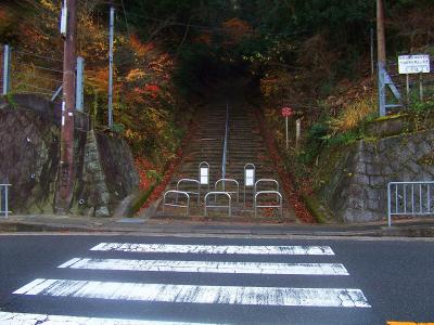 勝尾寺を出て信号を渡ったところにすぐ自然研究路5号線への入り口がある。今回はここからスタート
