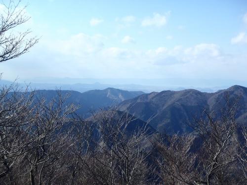 琵琶湖側を見ると三上山（近江富士）まで見えた