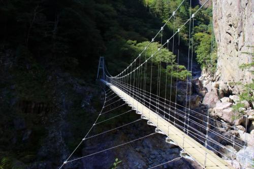 すごい吊り橋だけど、これがなかった時代はどう歩いていたんだろうか！？